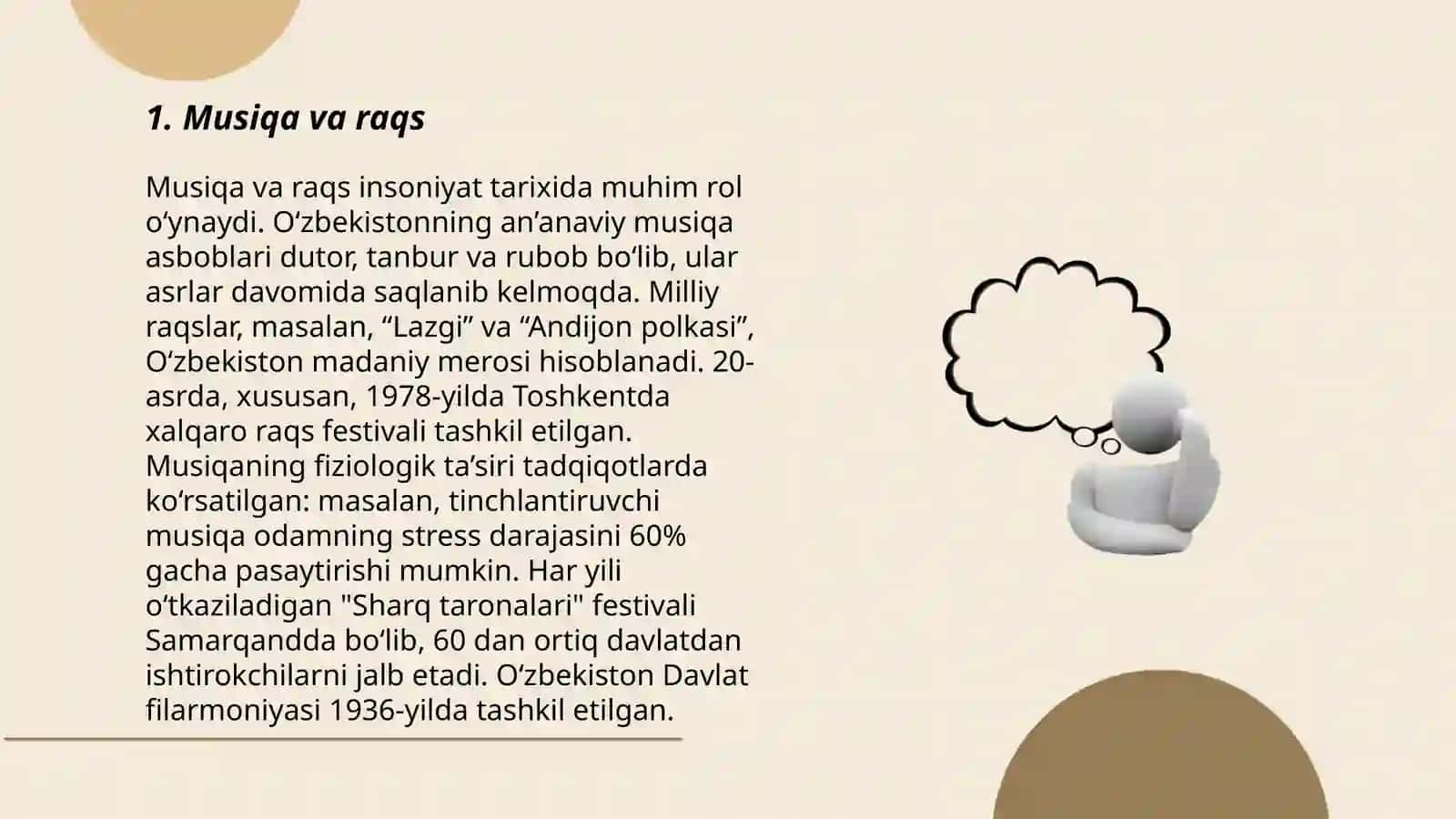 Musiqa bilan bajariladigan xarakatlar 3