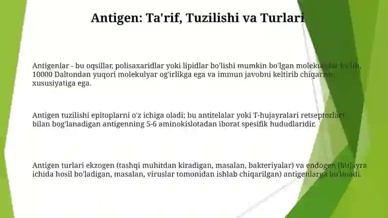 Antigen va antetilo 3