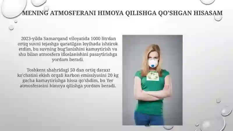 Mening Atmosferani Himoya Qilishga Qo'shgan Hisasam 3