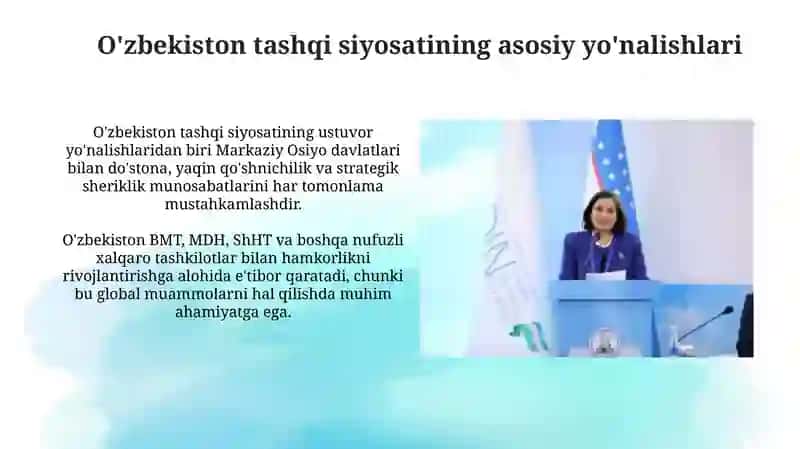 O'zbekiston va Jahon Hamjamiyati 3