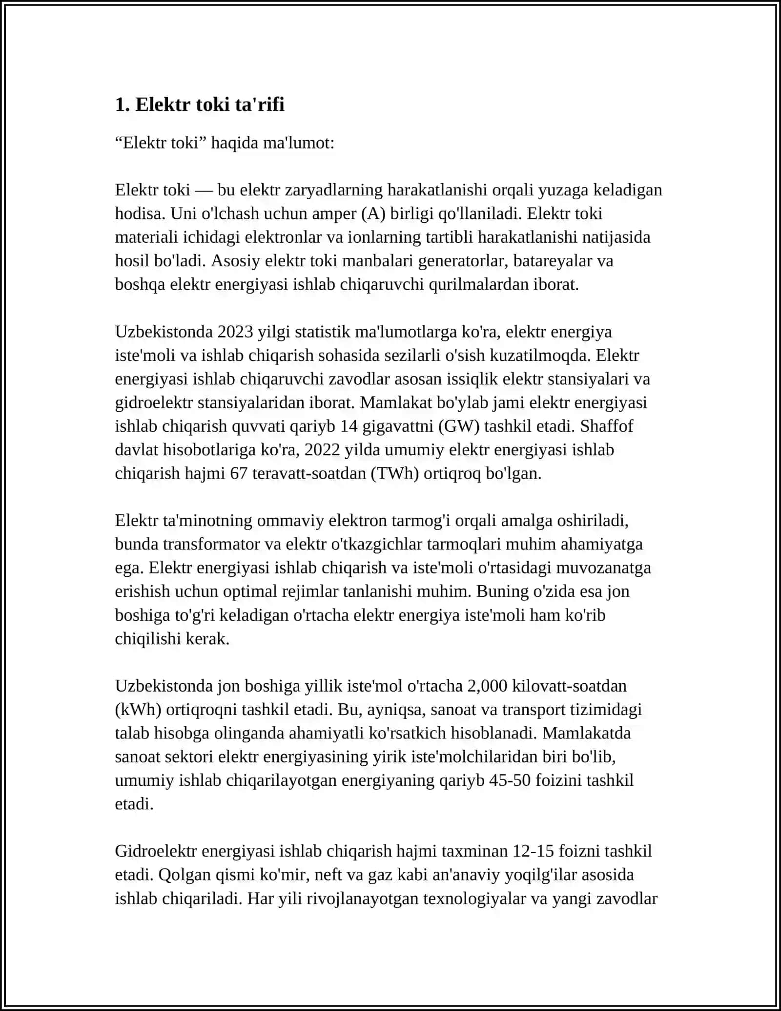 ELEKTR VA TOK 3