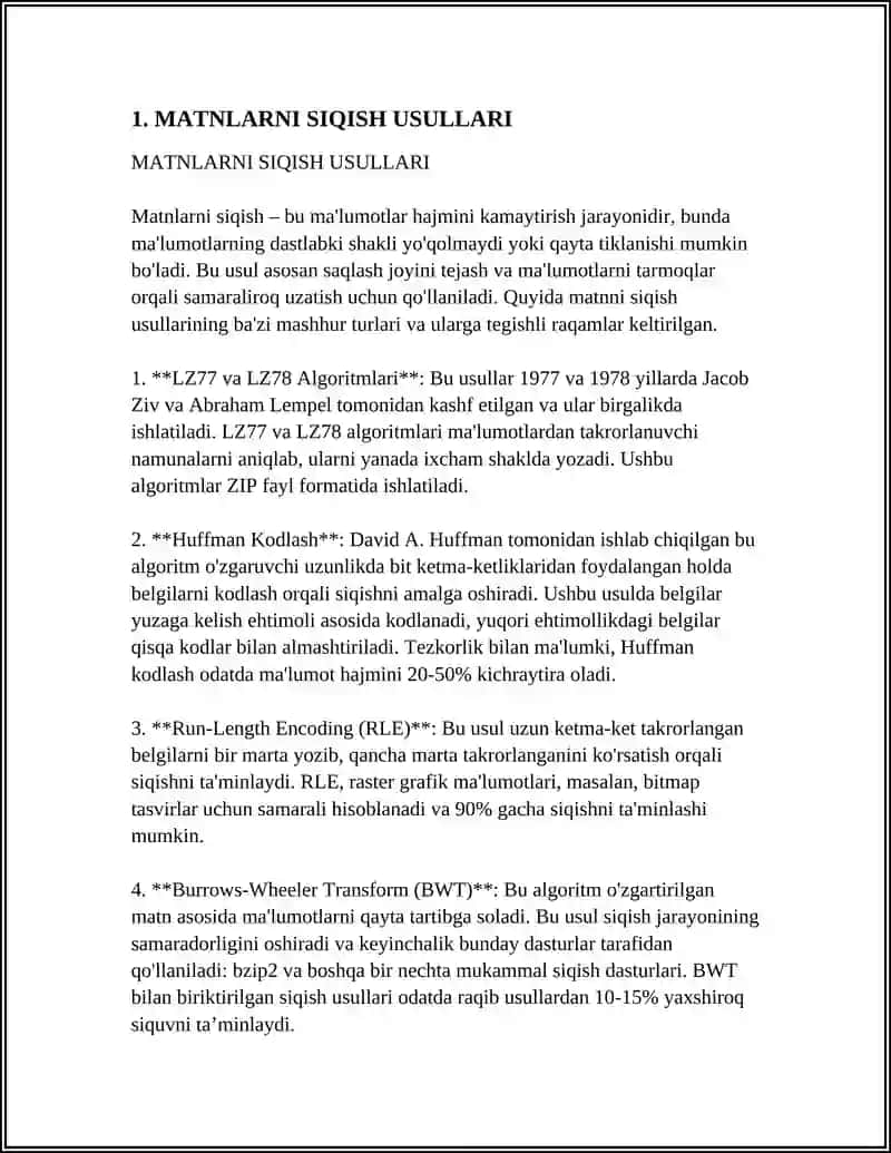 MATNLARNI AVTOMATIK QISQARTIRISH 3