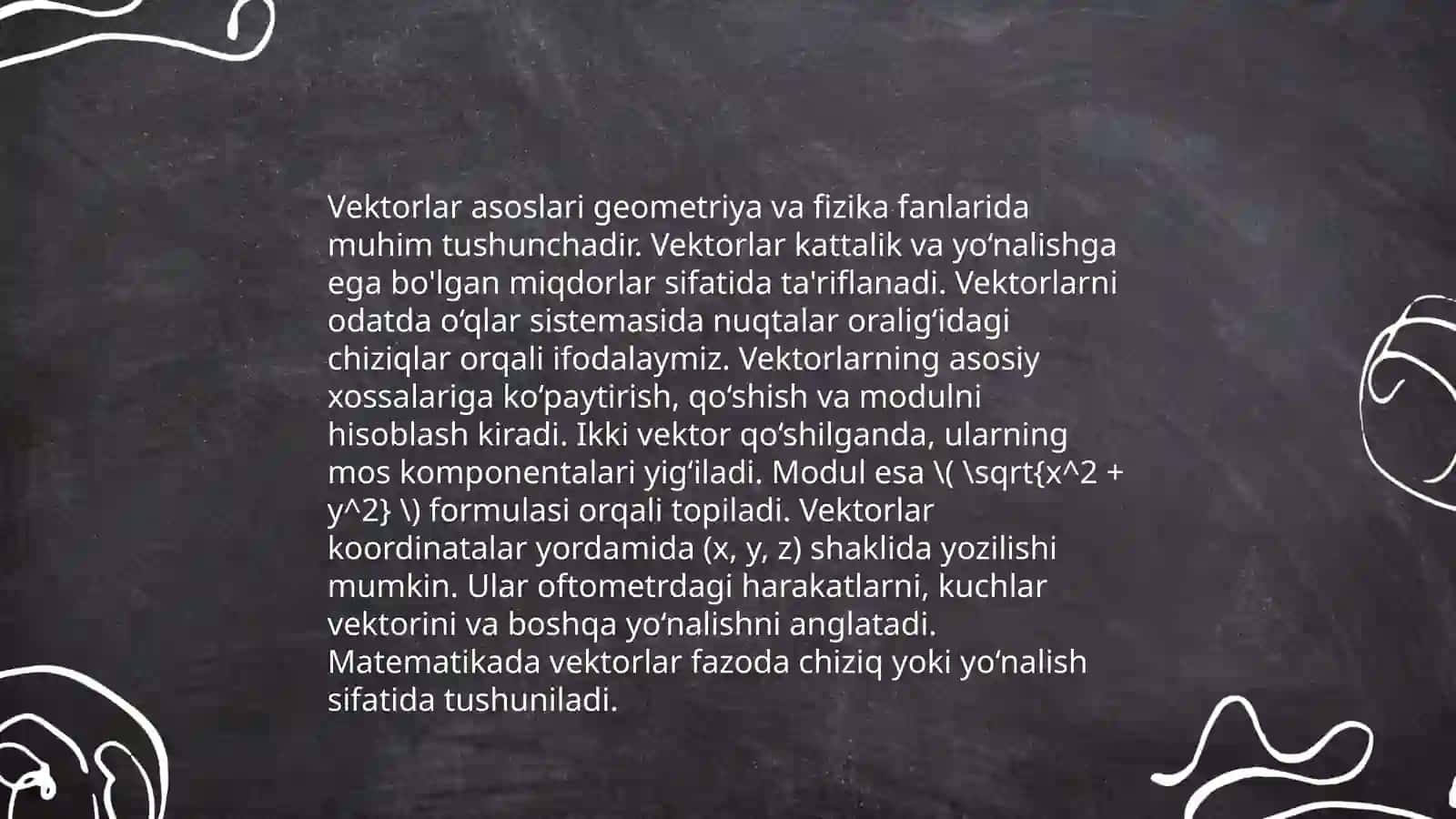 Vektor tushunchasi 3