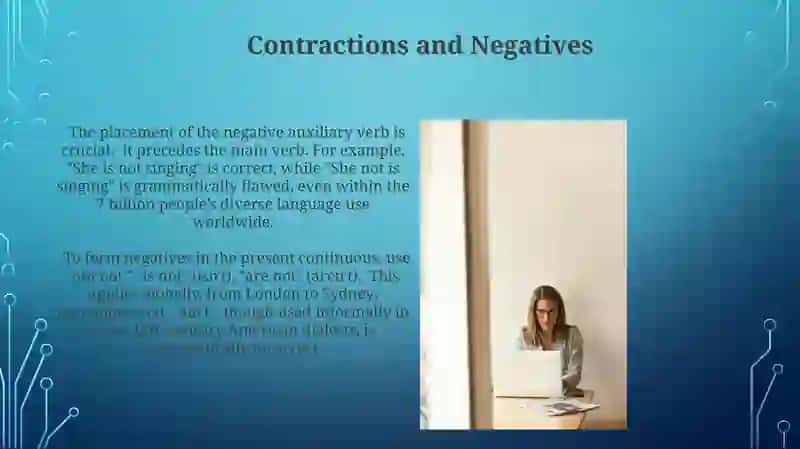 Slide on Present Continuous 3
