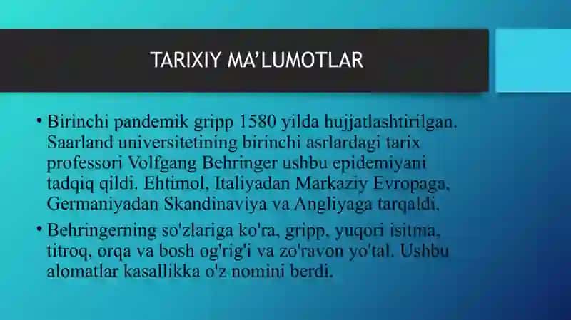 O'TKIR RESPIRATORLI INFEKSIYA 3