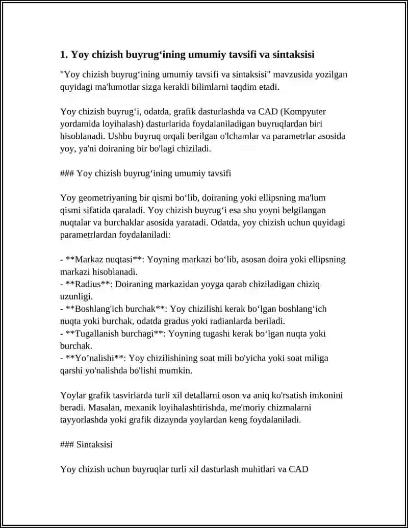 YOY CHIZISH BUYRUG'I 3