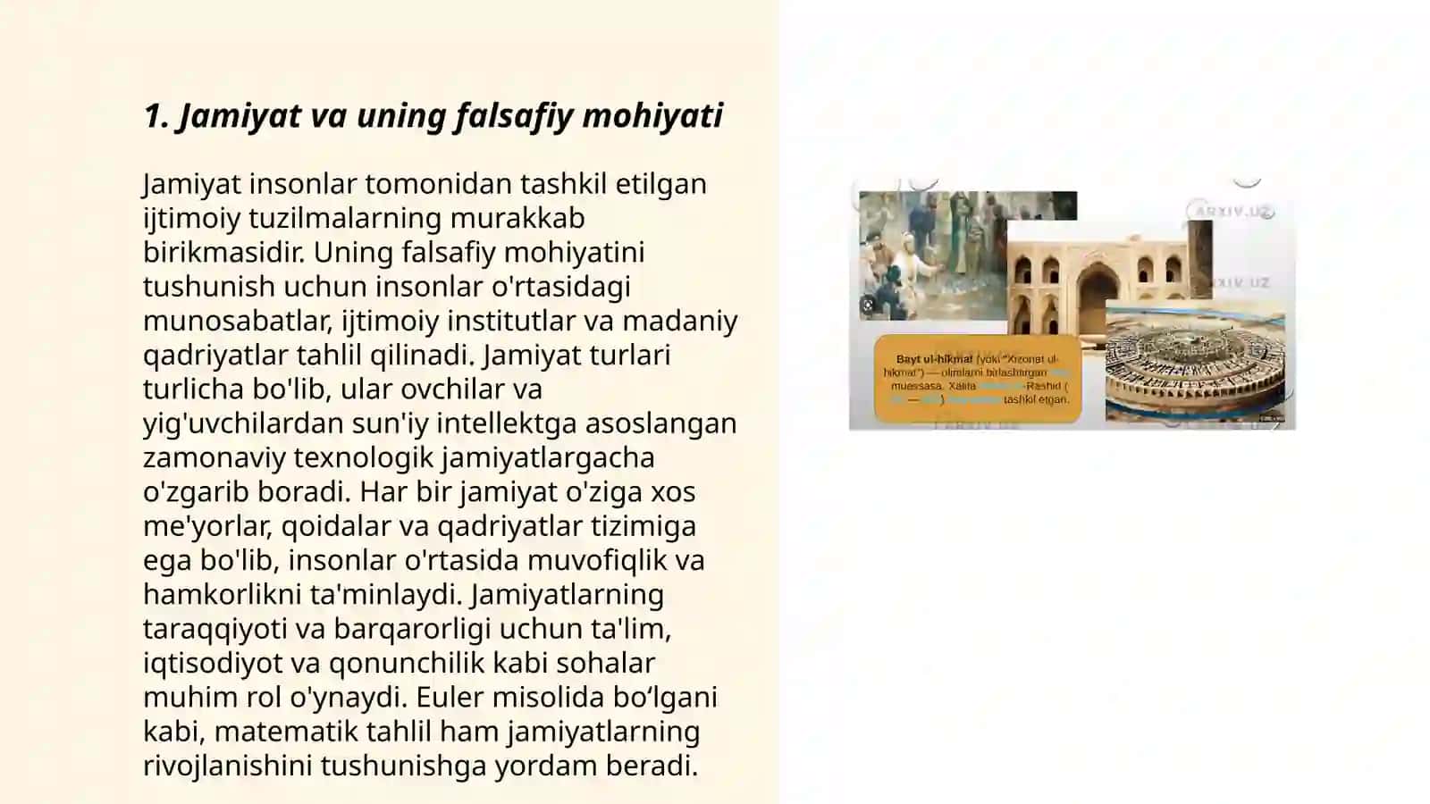 Jamiyat falsafasi 3