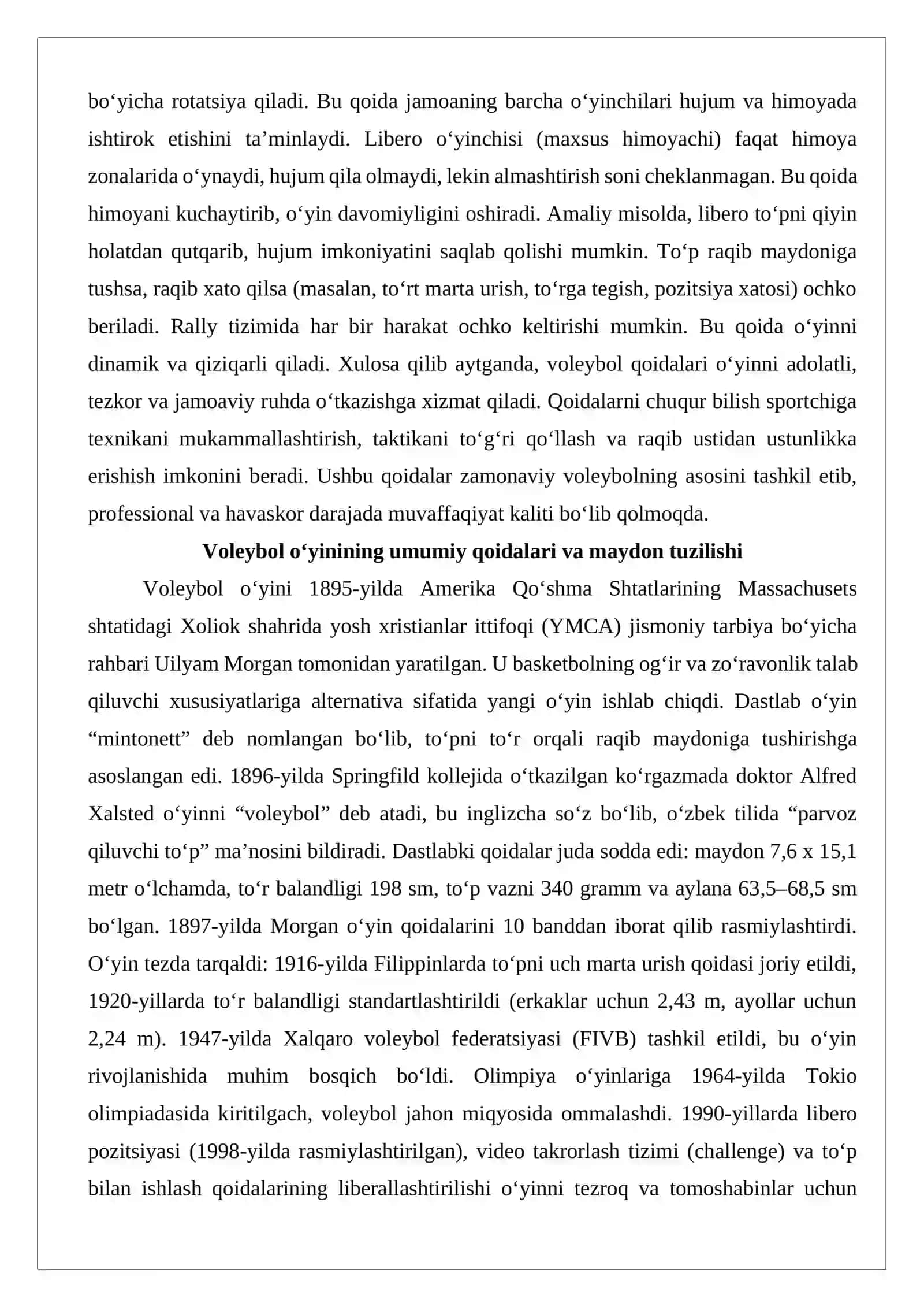 Voleybol o‘yin qoidalari 3