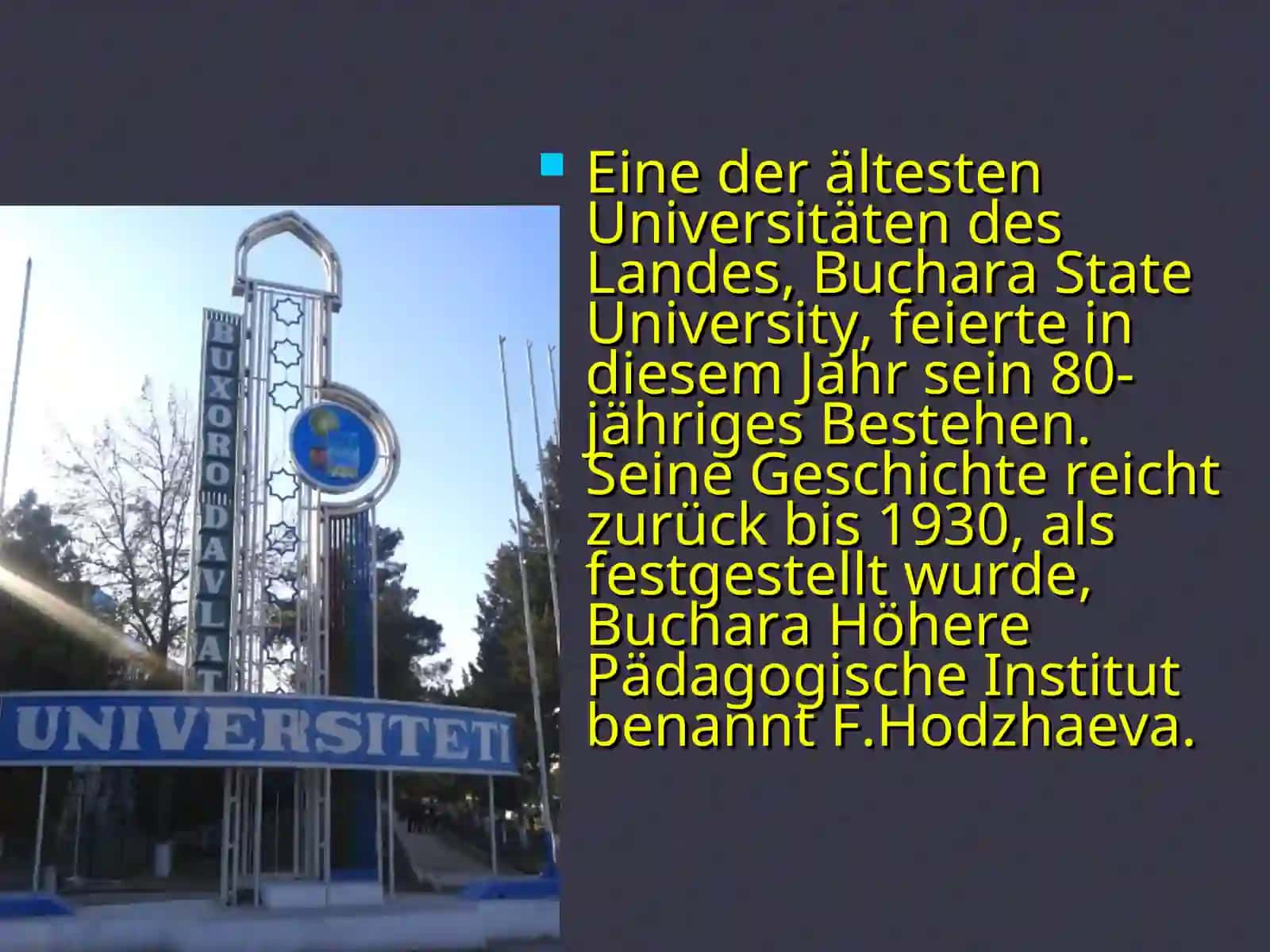 Buchara State University 3