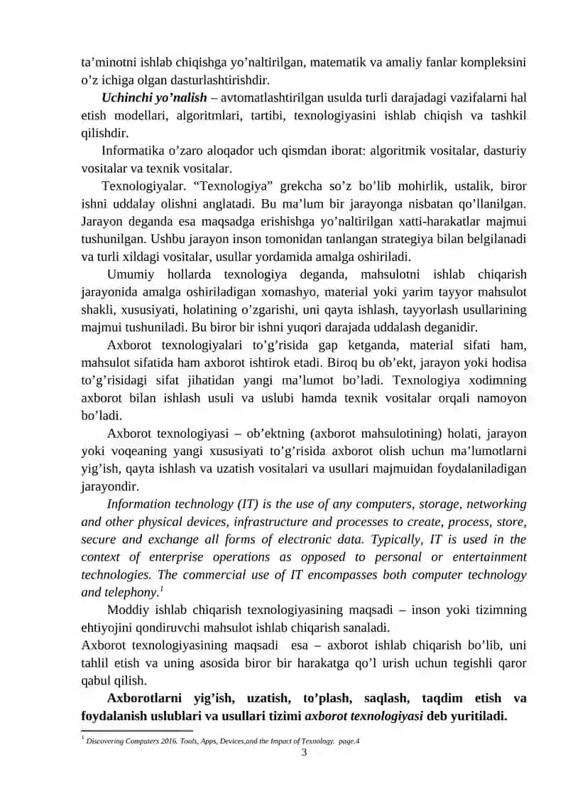 Qurilishda axborot texnologiyalari 3