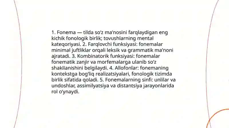 Tilning fonetik qurilishi 3