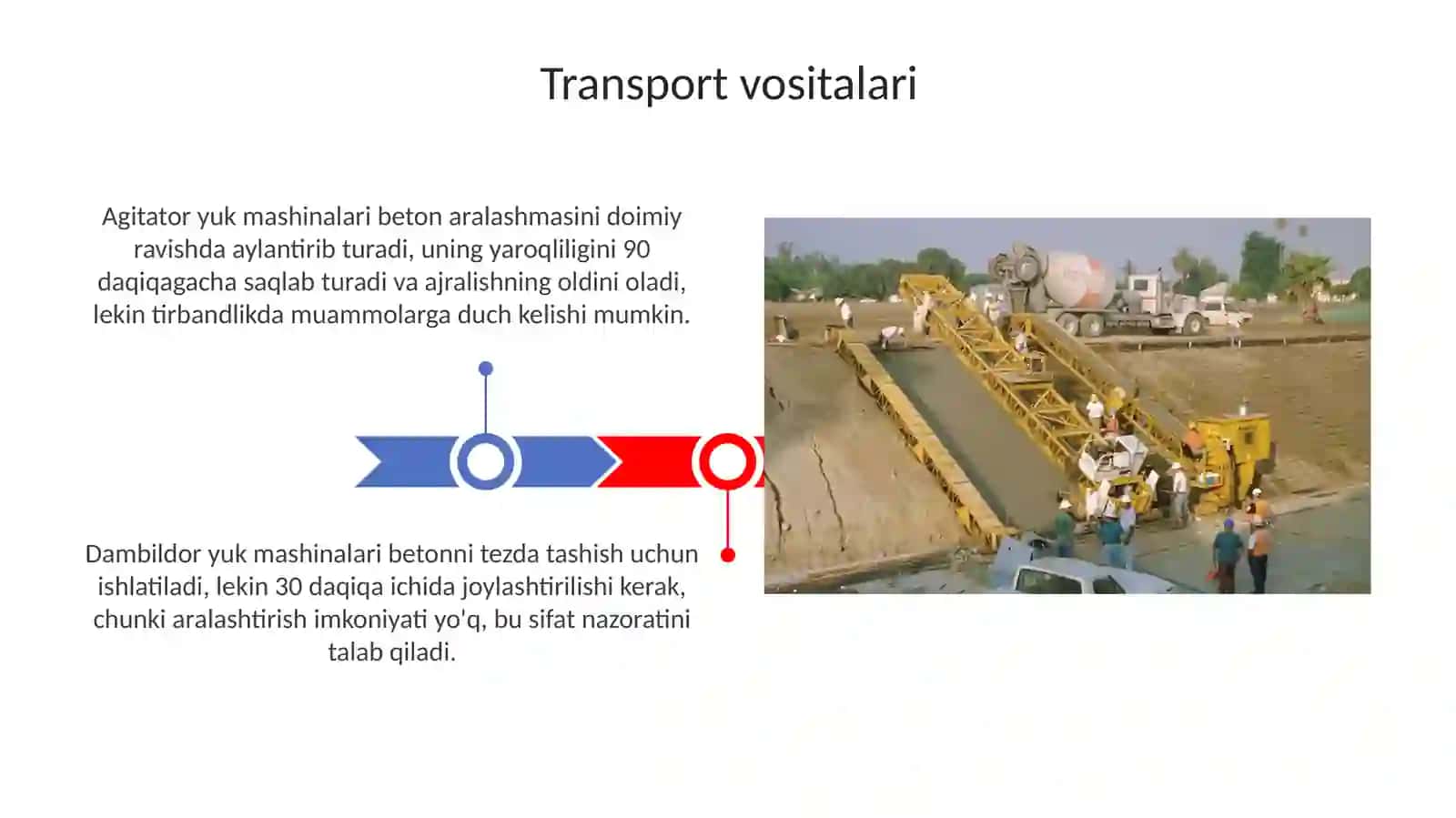 Beton aralashmasi transporti 3