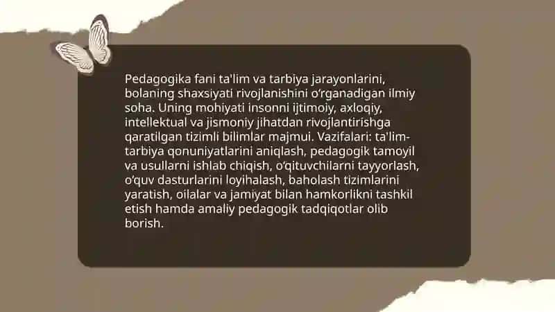 Pedagogika fani va uning asosiy kategoriyalari 3