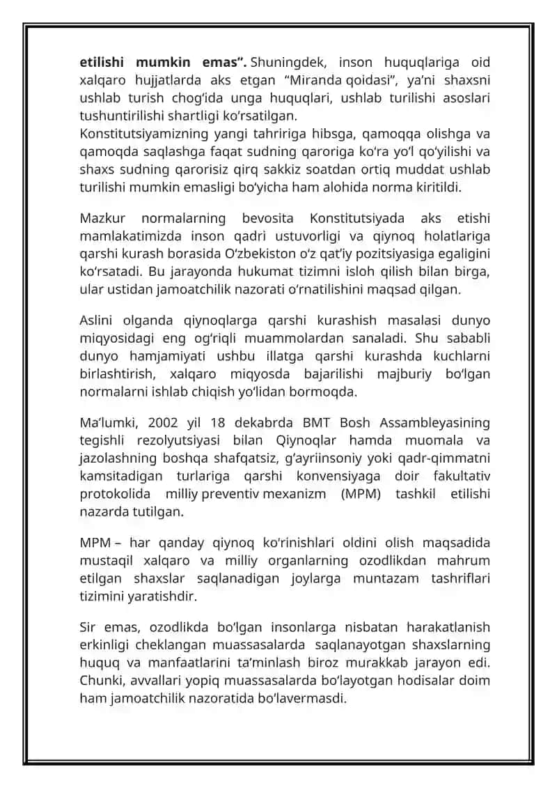 Insonparvarlik tamoyili Referat 3