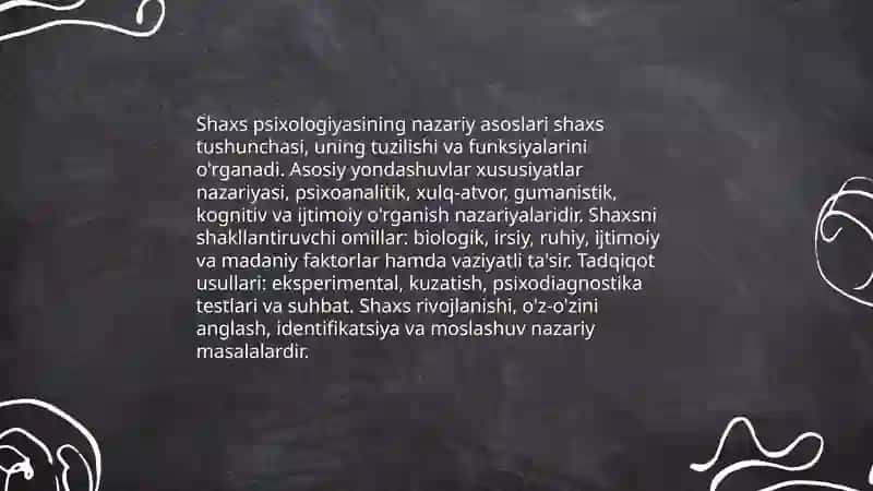 Shaxs pisixologiyasi 3