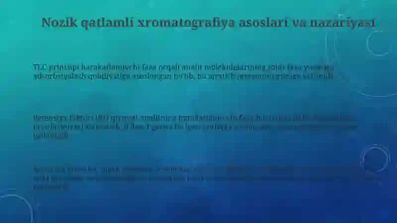 Nozik qatlamli xromatografiya 3