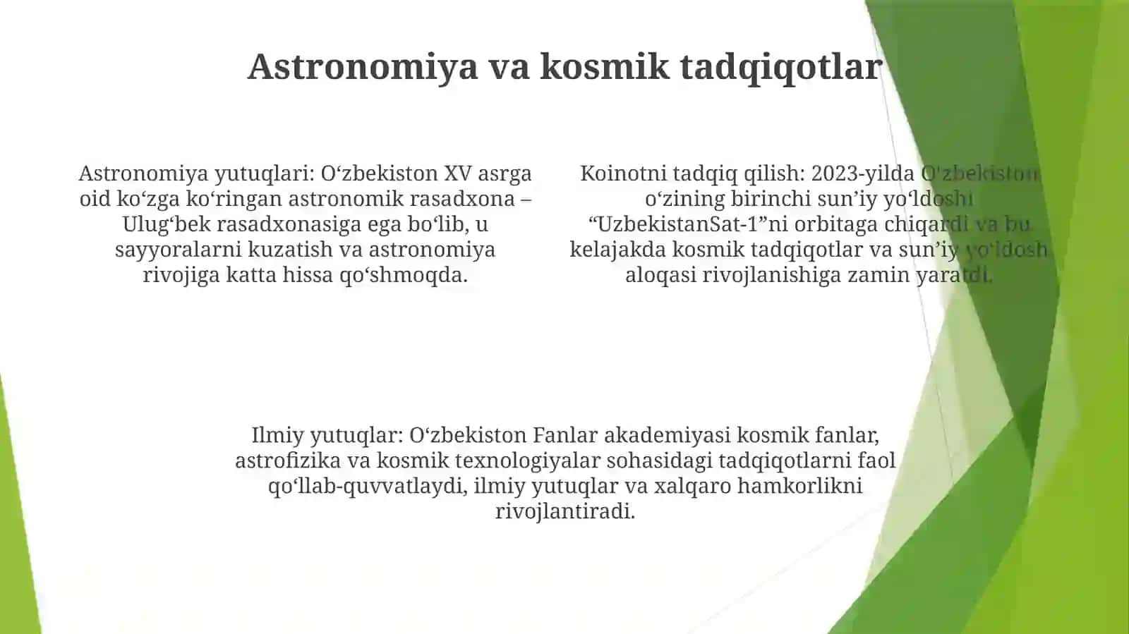 O‘zbekistonning ilmiy yutuqlari 3