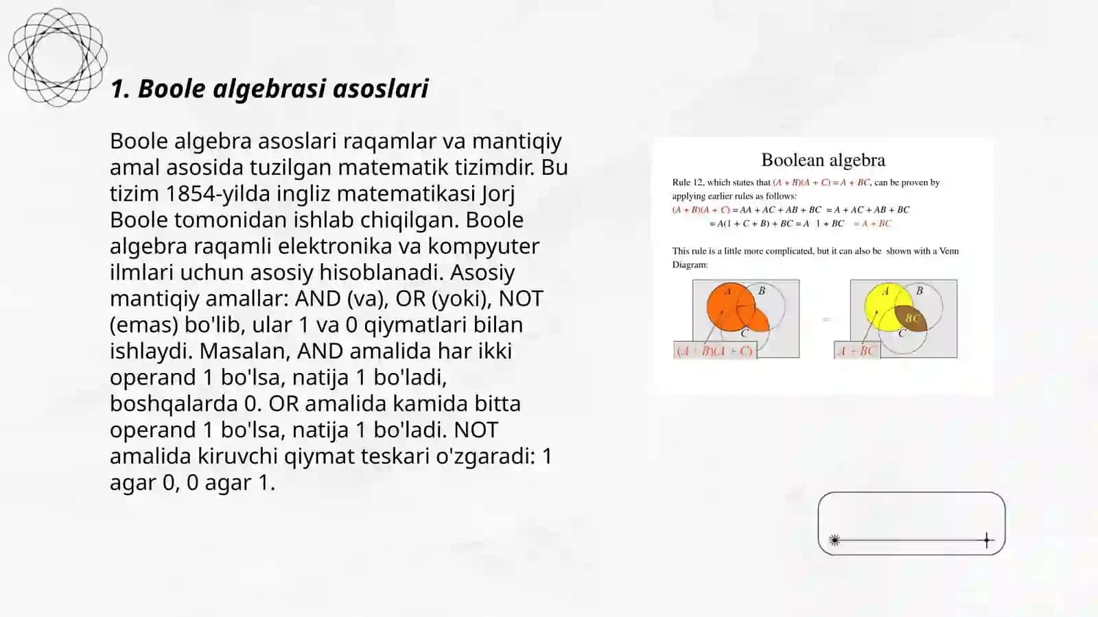 Bul algebralari 3
