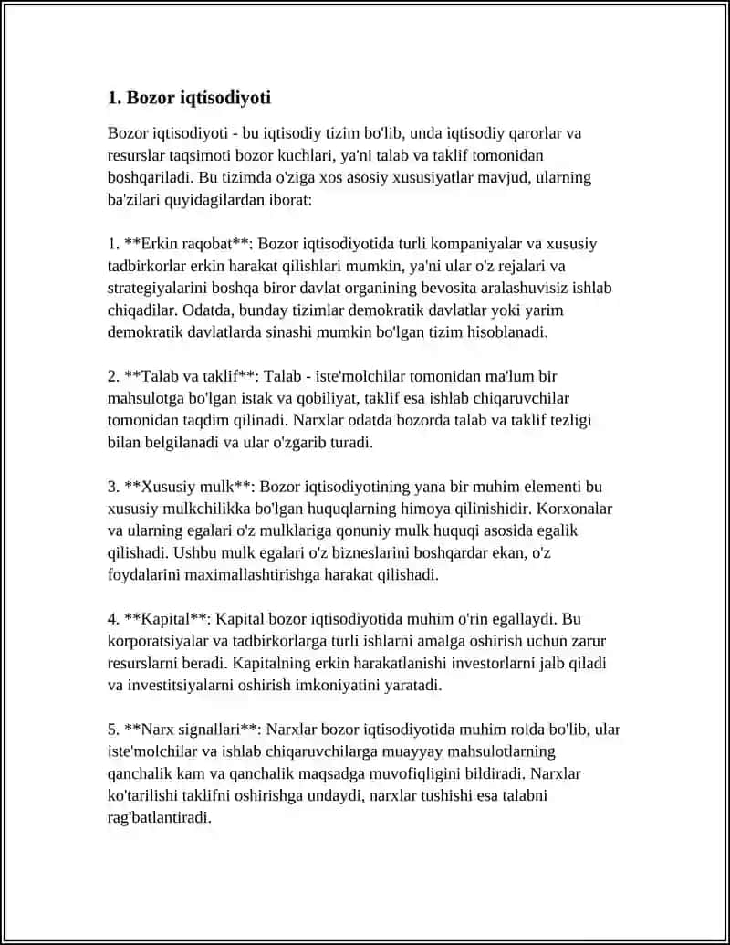 Bozor iqtisodiyoti 3