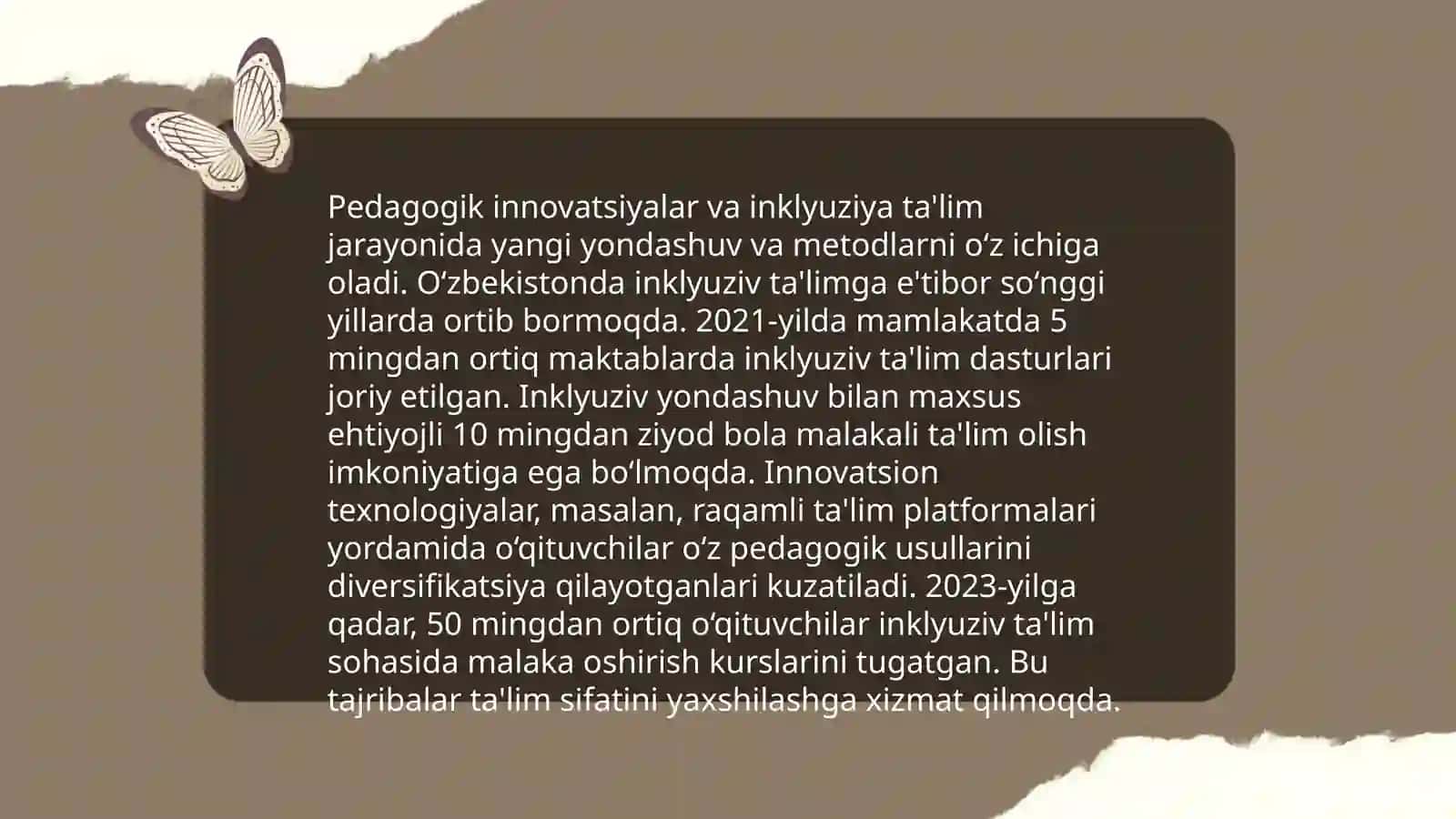 İnklyuziv ta'limning tamoyillari va unga bo'lgan ehtiyojlar, uning sabablari, bosqichlari 3