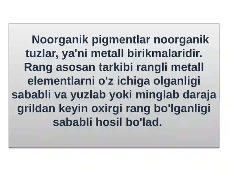 NOORGANIK PIGMETLAR 3