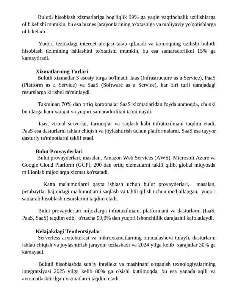 Bulutli Hisoblashning Asoslari 3