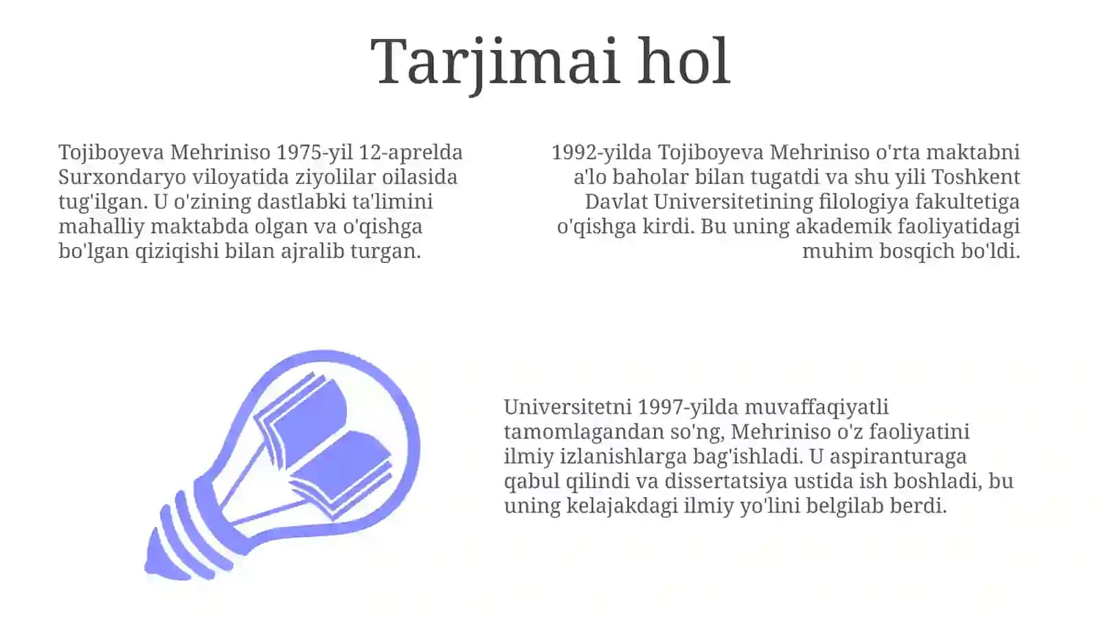 Tojiboyeva Mehriniso 3