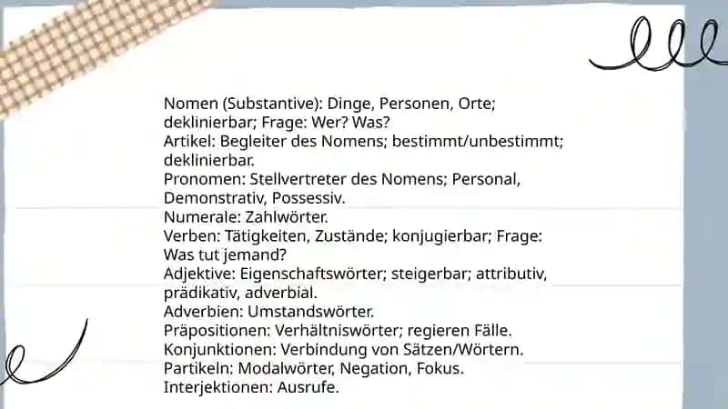 Grammatik:Auf einen Blick 3