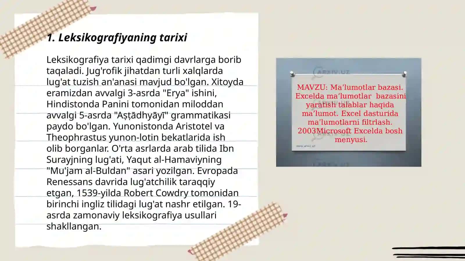 Leksikografiya haqida ma'lumot 3