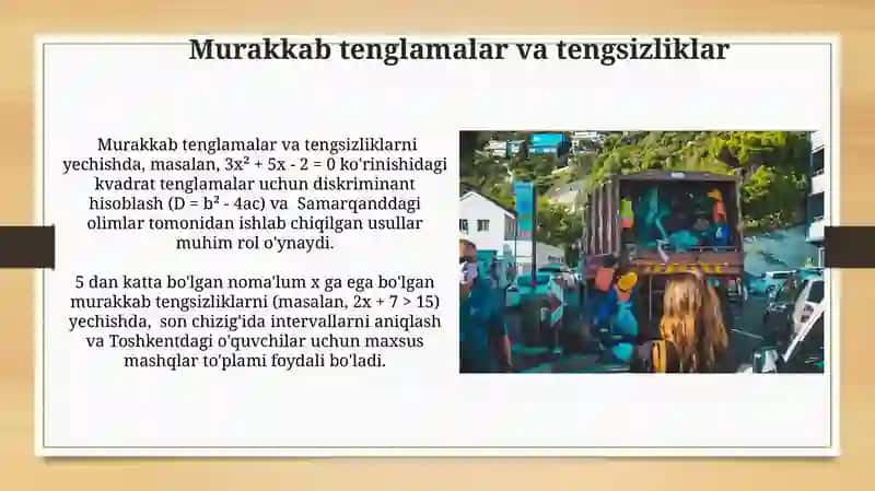 Tenglik va tengsizliklar 3