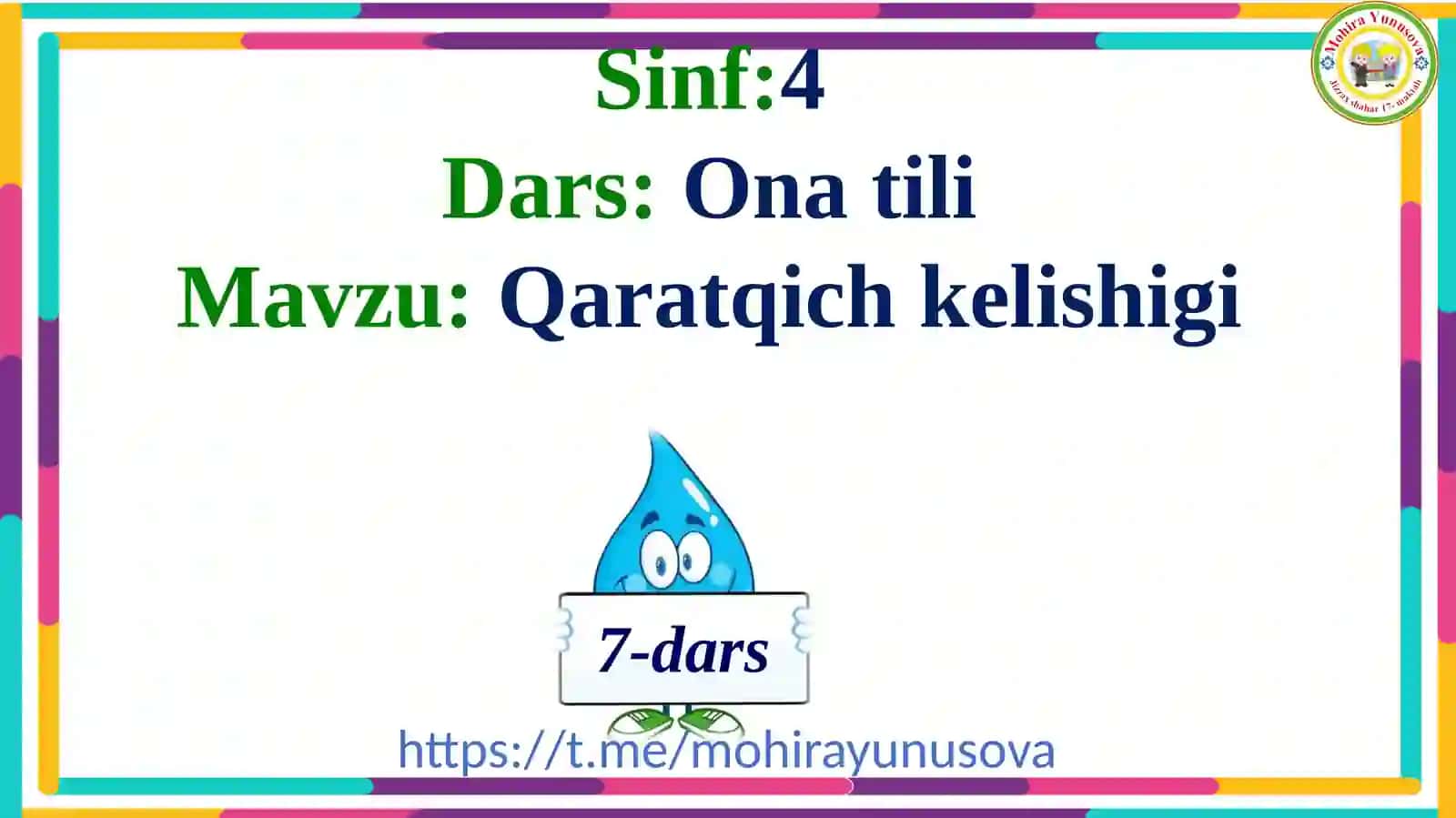 Qaratqich kelishigi 3