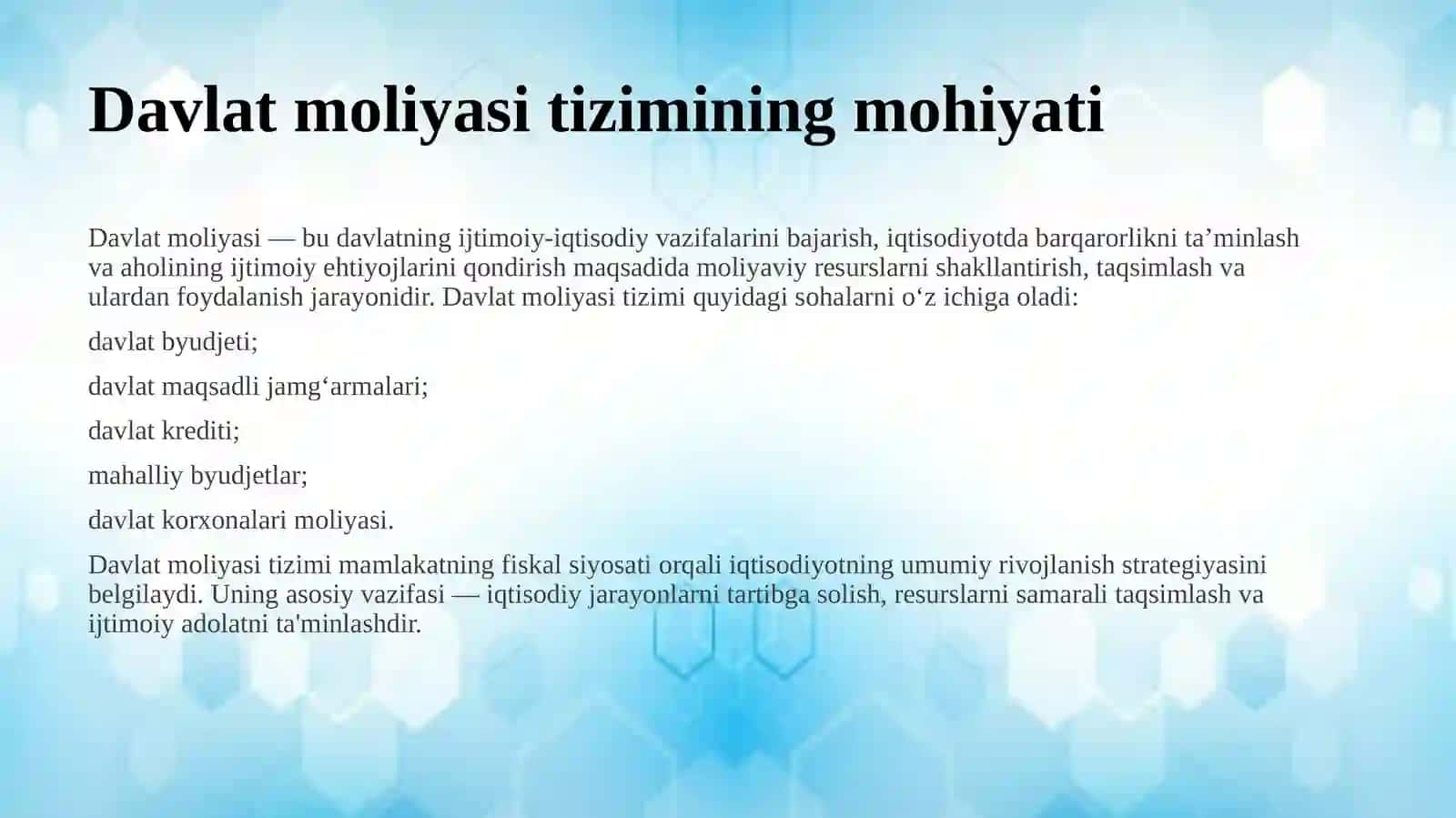 Davlat moliyasi tizimida taqsimlash 3