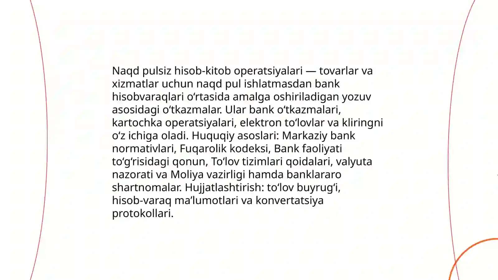 Naqd pulsiz hisob – kitob operatsiyalari hisobi 3