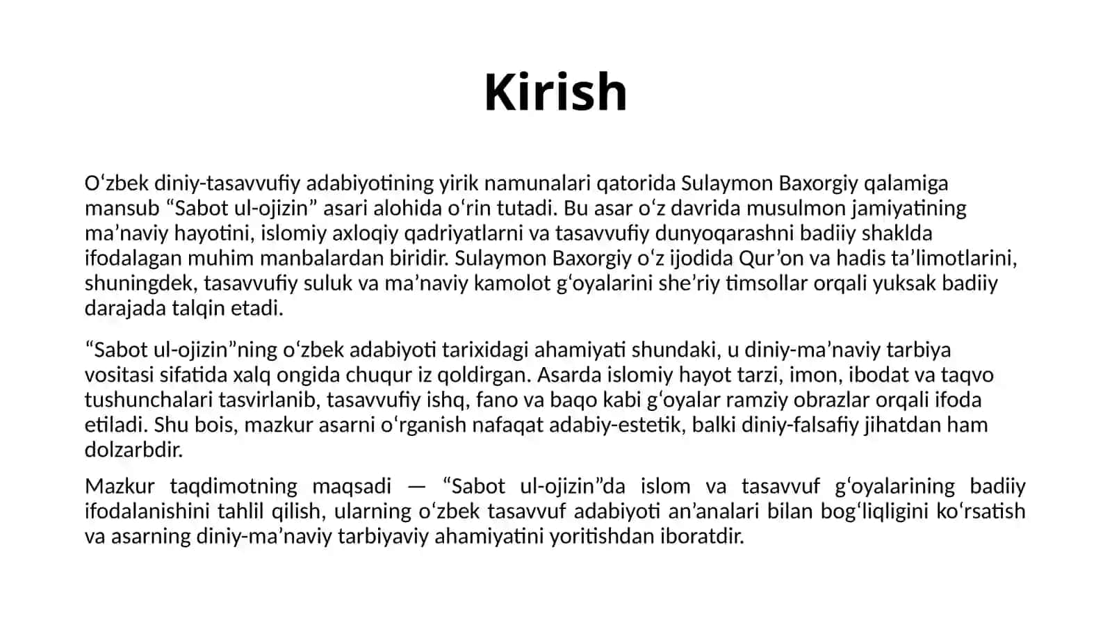 "Sabot ul-ojizin”da islom va tasavvuf g‘oyalarining ifodalanishi 3