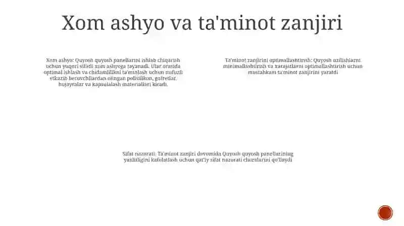 Quyosh Panellarini Ishlab Chiqarish 3