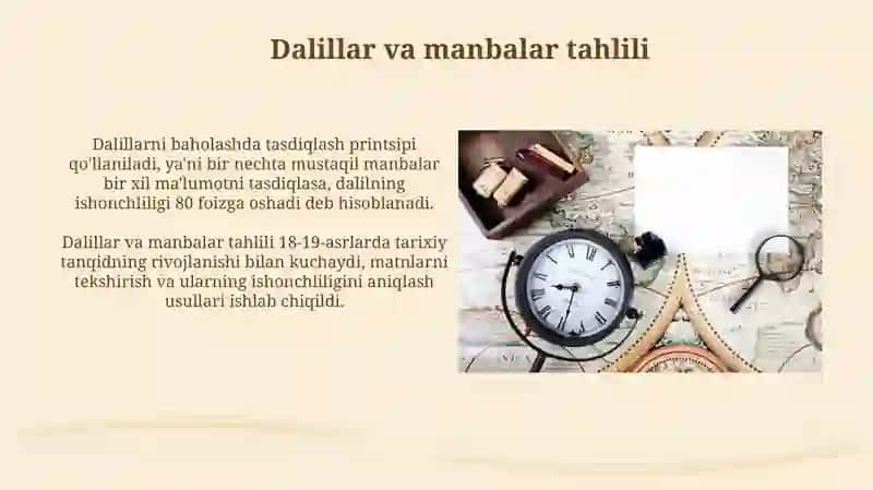 Asosiy tarixiy tahlil 3