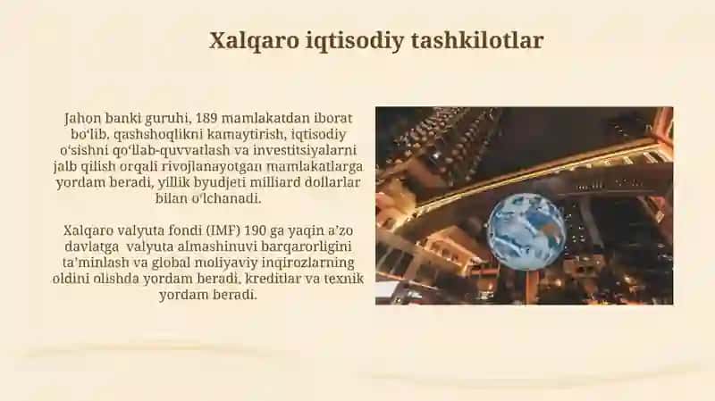 Jahon bozori va xalqaro iqtisodiyot 3