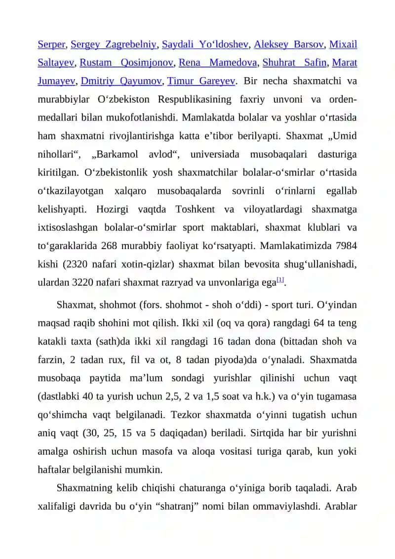O'ZBEKISTONDA YETISHIB CHIQQAN MASHHUR SHAXMATCHILAR 3