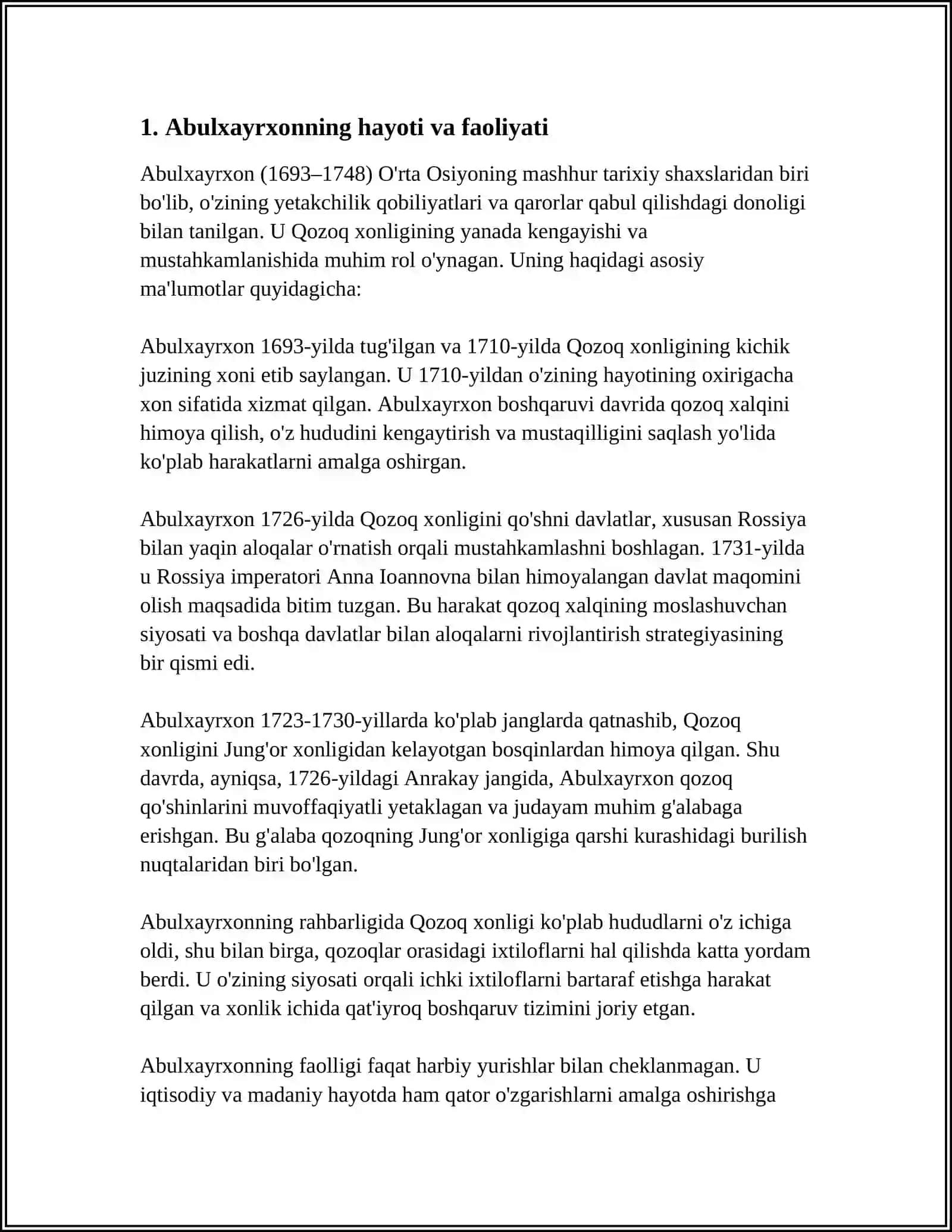 ABULXAYRXON BOSHCHILIGIDAGI O‘ZBEKLAR DAVLATINING TASHKIL TOPISHI 3