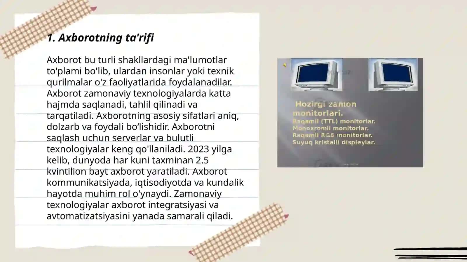 Axborat va uning turlari 3