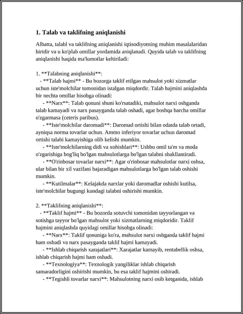 TALAB VA TAKLIF REFERAT 3
