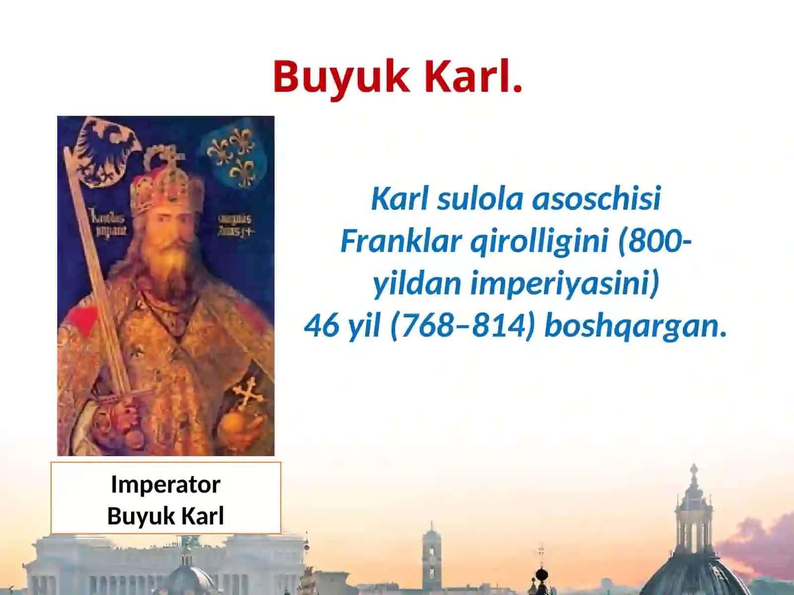 7-sinf Jahon tarixi fanidan Franklar imperiyasi dars taqdimot 3