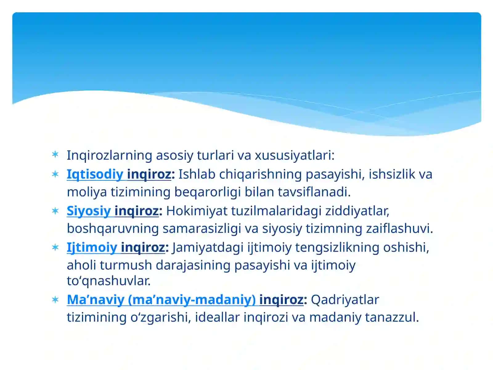 Dastlabki zamonaviy inqirozlar 3