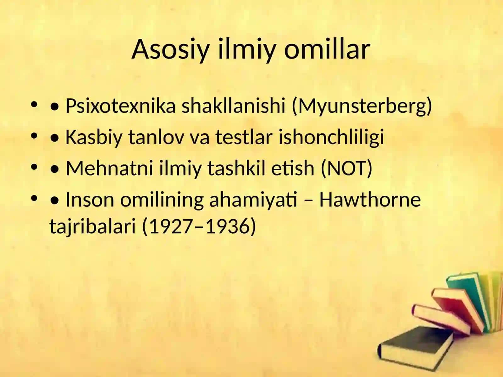 Industrial–tashkiliy psixologiyaning umumiy sharhi 3