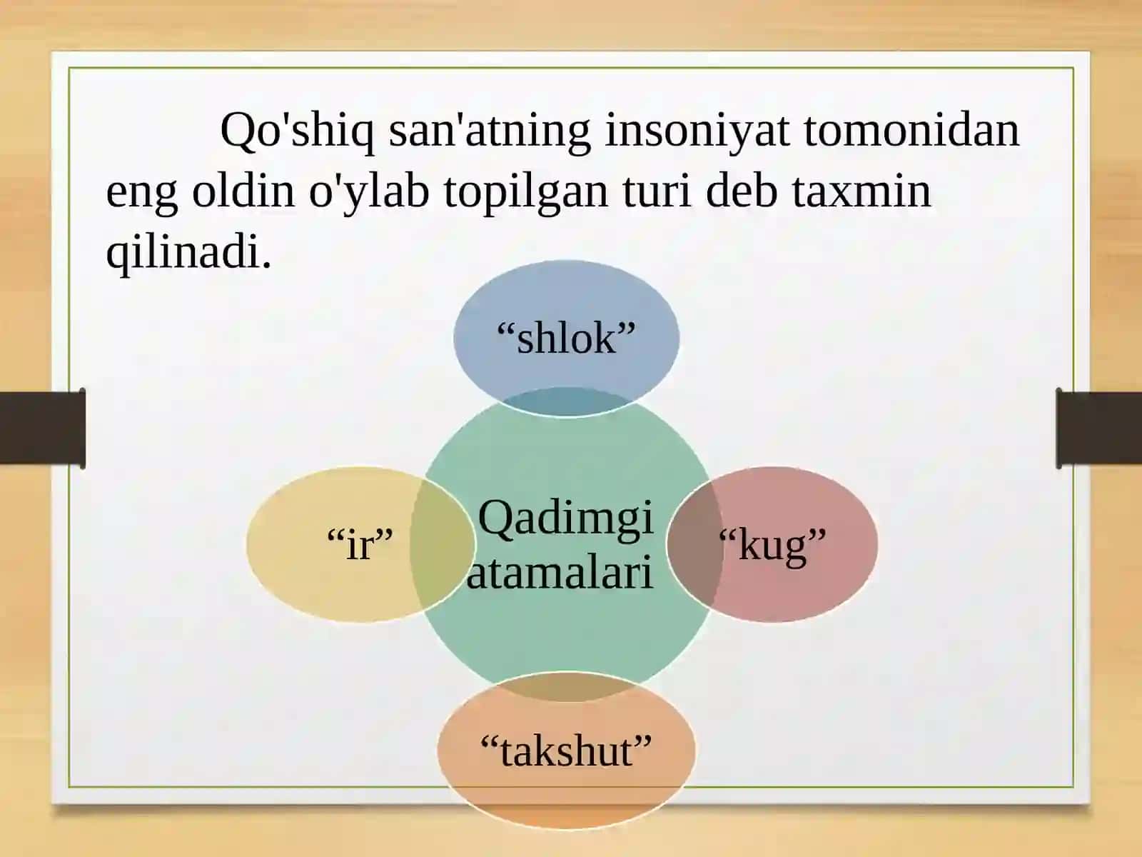 Lirik qo‘shiqlar.Mehnat qo‘shiqlari va termalar 3