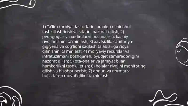 Mudira maktabgacha talim tashkiloti rahbari 3