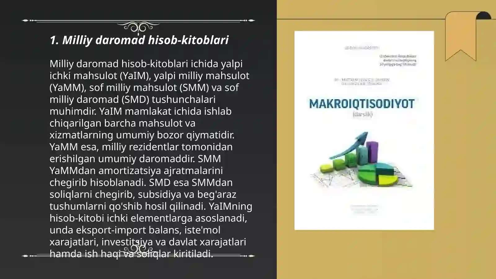 Milliy iqtisodiyot va uning makroiqtisodiy o’lchamlari 3