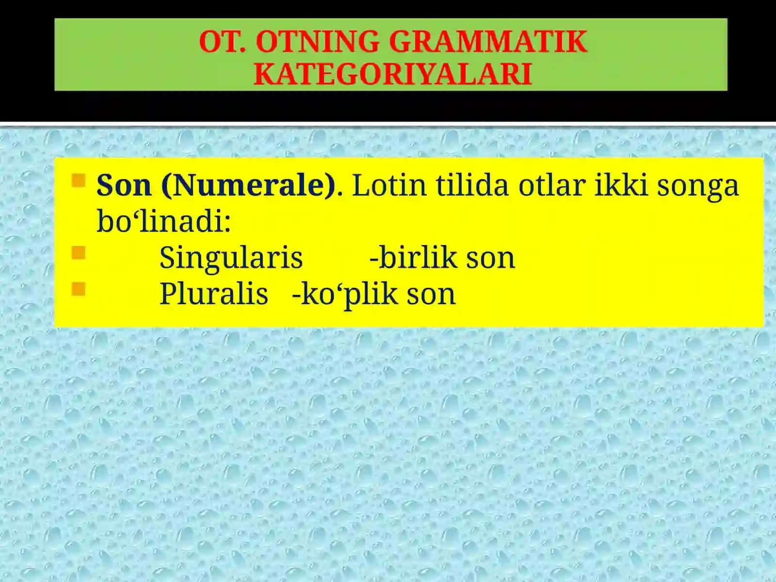 OT. OTNING GRAMMATIK KATEGORIYALARI 3