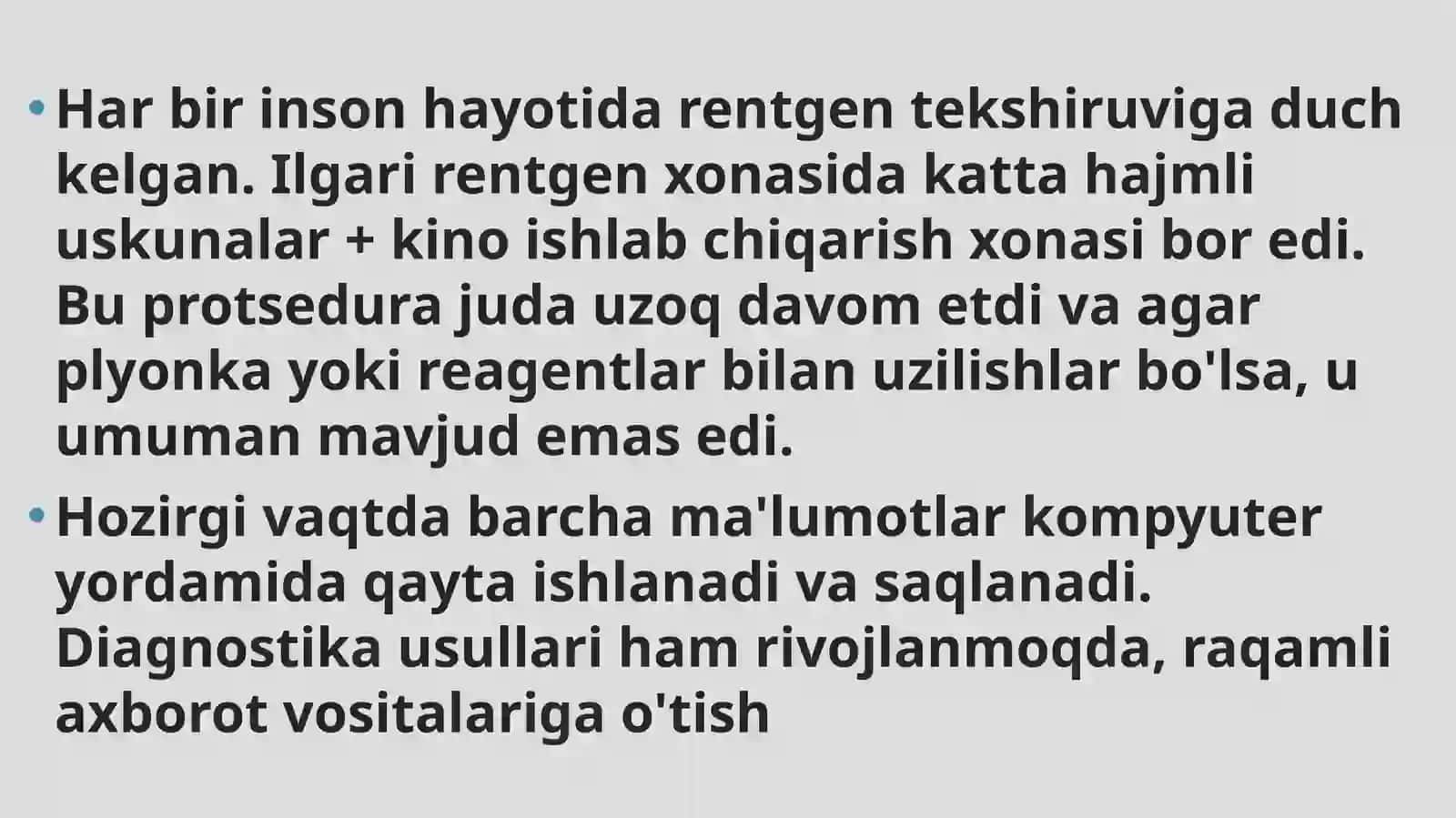 Zamonaviy raqamli rentgen qurilmalari 3