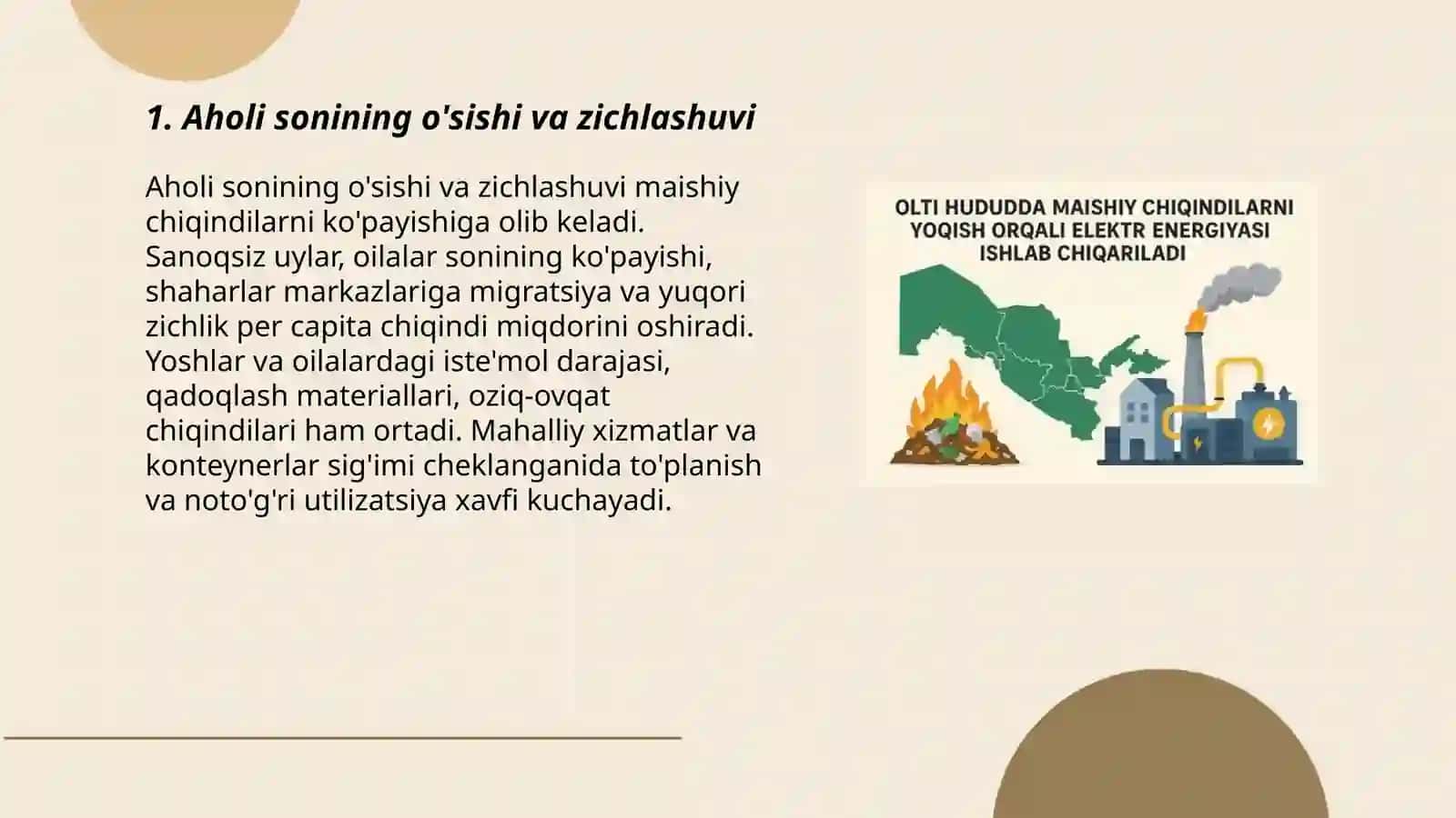 Maishiy chiqindilarni hosil bòlish sabablari 3